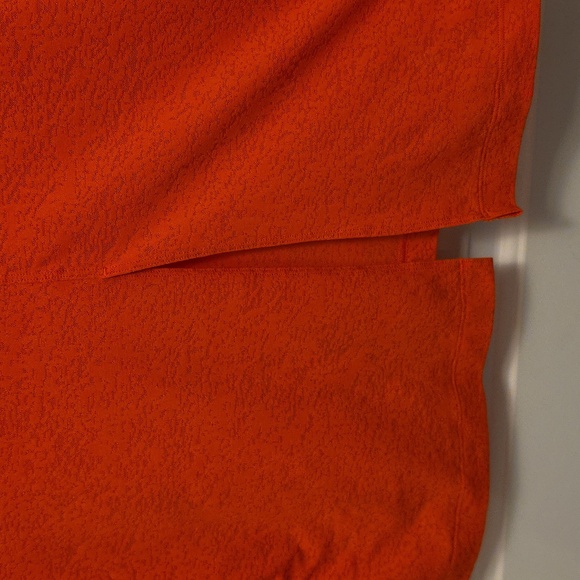#52 Orange Lululemon Short-Sleeve Beautiful Blouse Size 12, 22" P2P - Picture 5 of 5